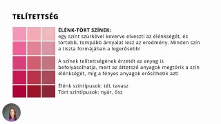 3. A színek 3 tulajdonsága